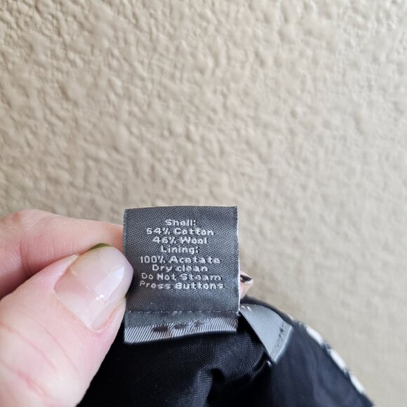 ANN TAYLOR Wool Blend Black/White Mini Skirt~Size 2 - Picture 11 of 11